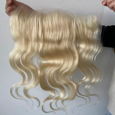 China Wholesale 100%Human Hair 613 Blonde Color Body Wave 13x4 HD Lace Headband Cheap Brazilian Hair 100% Human Hair for sale