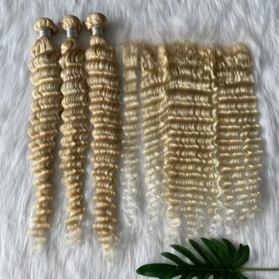 China Hd Brazilian Swiss Lace Headband 100% Virgin Human Hair Virgin Hair Cuticle Aligned Deep Wave 13x4 Headband for sale