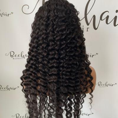 China Wholesale Brazilian Body Wave Hair Pre Plucked Bleach Knots HD Lightly Lace Frontal Virgin Hair Deep Wave Wig 13x4 13x6 HD Headbands for sale