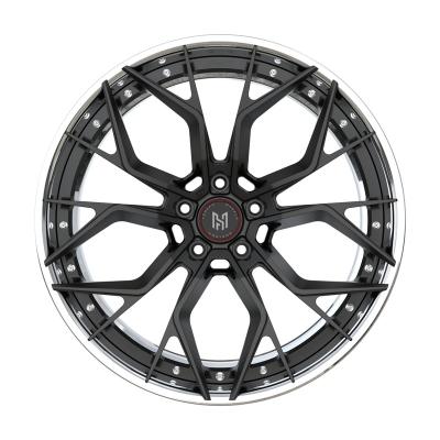 China 6061-T6 Aluminum HADISON HD2P1011-2 OEM Customized Style And Color 2 Piece Forged Wheels 19 20 21 22 Inch m3 m4 for sale