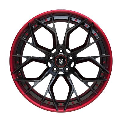 China 6061-T6 aluminum HADISON HD2P1011-4 2 piece forging racing wheel f90 m5 forged 4x4 wheels dual wheels made in China for sale