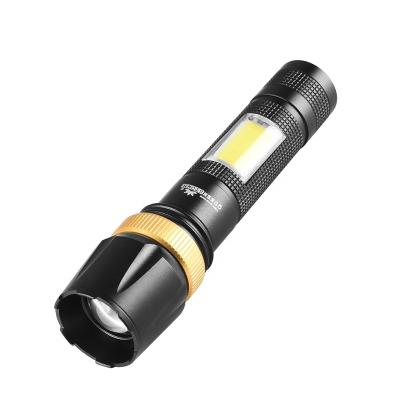 China Zoomable Led Flashlight Light Torch Super Bright Zoomable Led Flashlights For Increasing Rechargeable Powerful Tactical Flashlight for sale