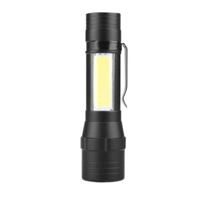 China High Power 1200LM Waterproof ZOOM RECHARGEABLE LED Flashlight Zoomable Mini Torch USB T6 LED Outdoor Portable Flashlight for sale