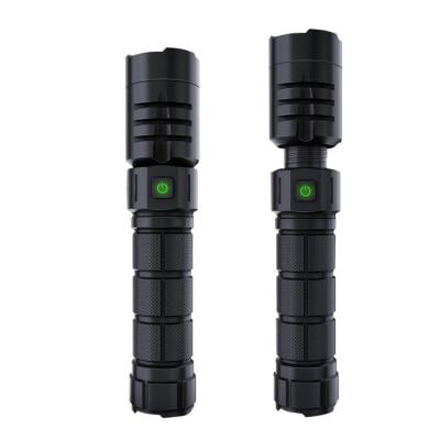 China Durable USB P50 LED Aluminum Alloy Outdoor Tactical Led Flashlight Waterproof ZOOM Flashlight Rechargeable Portable for sale