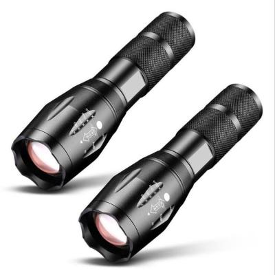 China Durable High Power CREE-T6 LED Tactical Flashlight ZOOM Rechargeable LED Camping Flashlight Torch for sale