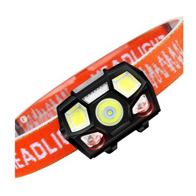 China Motion Sensor Control/usb Charging Sensor Headlight Outdoor Waterproof Camping COB Led Dual Head Light USB Rechargeable High Power Headlamp for sale