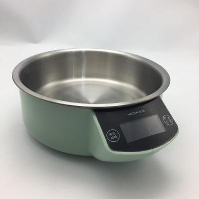 China With Scale Tray TY3107 Hot Selling Stainless Steel Household Digital Food Kitchen Detachable Electronic Scale With Bowl for sale