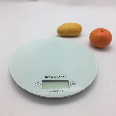 China With Scale Tray TY3116 Customize Model Electronic Glass Round Mini Cooking Scale Kitchen Food Fruit Vegetable Scale for sale