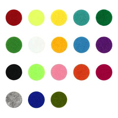 China Wholesale Eco-Friendly 14mm Felt Pad For 18mm Link Clip Buckles Diffuser Pendant Necklace Pendant Bracelets Add Essential Oils Scent Aroma for sale