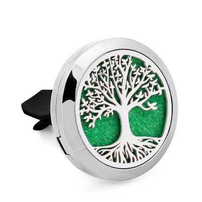 China Eco-friendly Stainless Steel Car Aroma Essential Oil Air Freshener Diffuser Pendant Car Air Freshener Vent Clip for sale