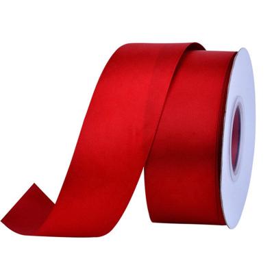 China High tenacity ready to ship hot sale wholesale 100% polyester single face satin ribbon 1 inch for sale