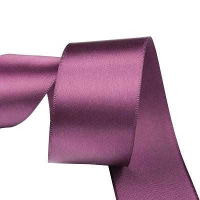 China Wholesale High Quality Solid Color Fashion Satin Ribbon Solid Color Satin Ribbon For Gift Wrapping For Accessories for sale