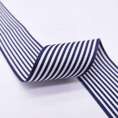 China Recyled 1.5 Inch Wide Navy Color Wrapping Ribbon Ribbon Roll Wholesale for sale