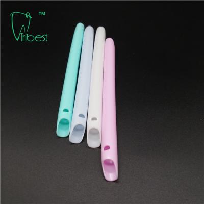 China Single Use Rainbow Colors Vented Suction Handpiece Dental High Volume Suction Tubes Evacuator Tips for sale