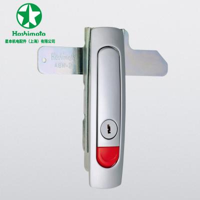 China Transformer Box Flat Handles, Matte Chrome Plated, ABS Zinc Alloy Push Button Lock for sale