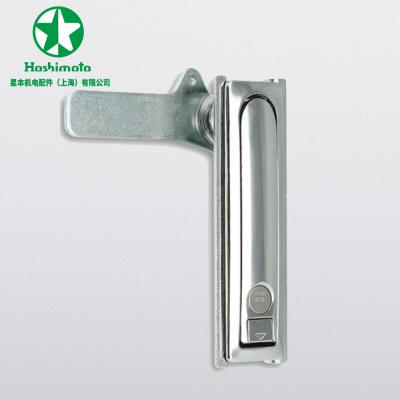 China Transformer Box AB-102 Electronic Zinc Alloy Chrome Plated Door Panel Handle Cabinet Swing Handle Lock for sale