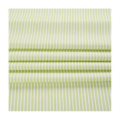 China Environmental Friendly Anti Pill 55% Polyester 42%Cotton 3%Spandex Stripe Stretch Fabric Printing Recycle Textile for sale