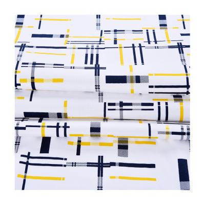 China Garment Eco-Friendly Fabric Textile India Wholesale Abstract Grid Pattern Organic Cotton Plaid Fabric Cotton Cloth Garment en venta
