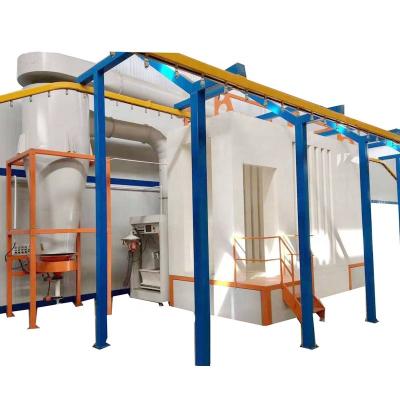 China ABD Powder Coating Production Line met het Genezen van Oven Automatic Spray Booth Te koop