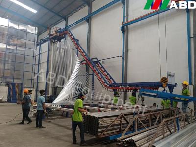 China Mini Manual Powder Coating Production Line For Aluminium Profiles for sale