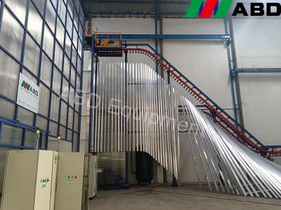 China Enamel Spray Coating Gun Powder Coating Production Line 40KW for sale