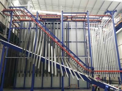 China ABD SUS Metal PP Spray Booth Vertical Powder Coating Line For Aluminium Alloy Profiles for sale