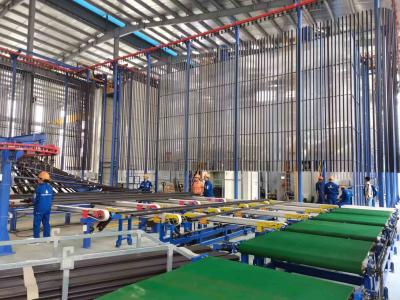 China Customized Capacity Powder Supply Center For Aluminium Alloy Profile Vertical Coating Line for sale