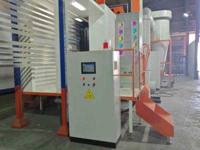 China Irag Full-automatic Horizontal Frequency With Full-automatic Spraying Gun Surface Treatment  Equipment For Power Supply In Horizontal Powder Coating Line for sale