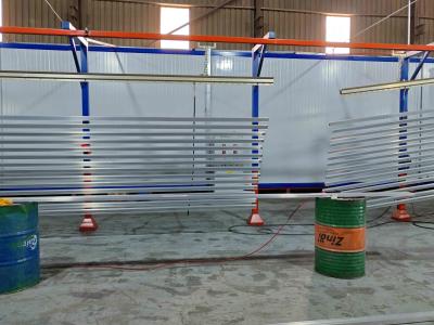 China Turkmenistan Full-automatic Horizontal With Full-automatic Spraying Gun Surface Treatment  Equipment For Power Supply Powder Coating Line for sale