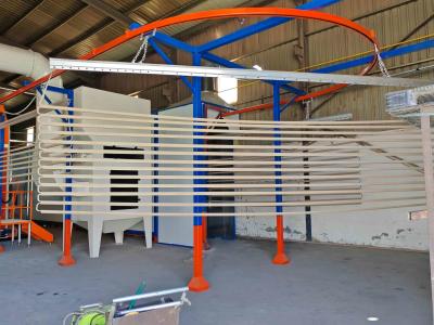 China Jordan Horizontal  With Full-automatic Advanced Spraying Gun Surface Treatment  Equipment For Power Supply Powder Coating Line for sale