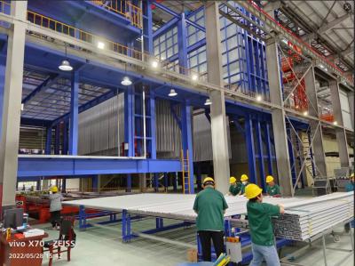 China Algeria High Capacity Vertical Powder Coating Production Line of AL Profiles for sale