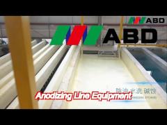 vertical anodizing line equipment coloring surface treatment