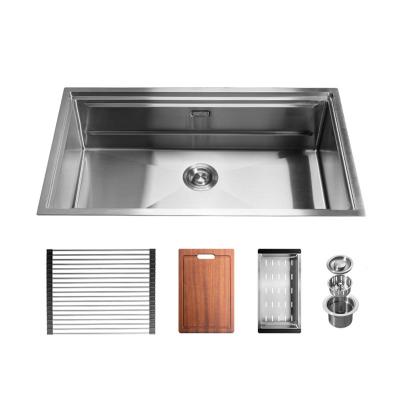 China Without Faucet Double Bowl Modern Resident Lavatory 304 Customized Stainless Steel Kitchen Sink for sale