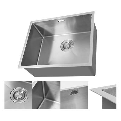 China Without Faucet 360 Degree Kitchen Basin Faucet High Quality Hidden Handmade Kitchen Sink for sale