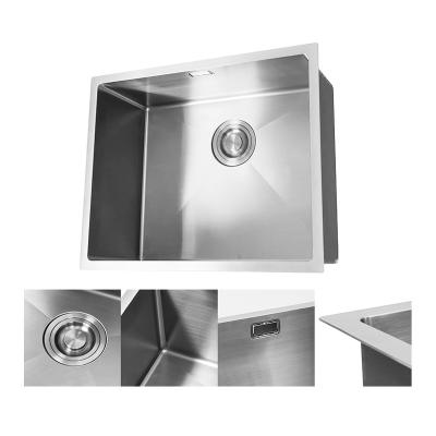 China Without Faucet 304 Stainless Steel Sink Malaysia House Handmade Multifunctional Kitchen Sinks for sale