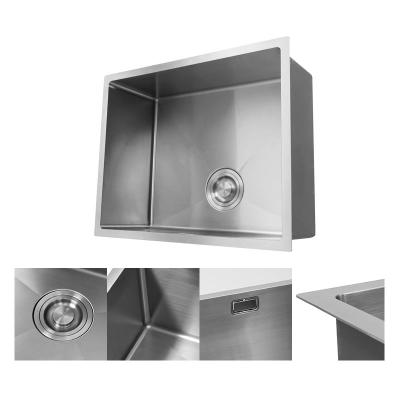 China Without Faucet High Quality Kitchen Wall Mount Stainless Steel Australian Commercial Kitchen Sink Sink Faucet With Drainer for sale