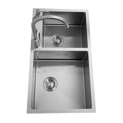 China Without Faucet European Style Kitchen Operation Table Faucet Concealed Stainless Kitchen Wash Sink Factory for sale