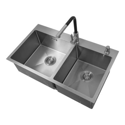 China Without Faucet Factory Wash Basin Stainless Steel Kitchen Sink Box Style Hand Made Easy Clean Use In Kitchen for sale