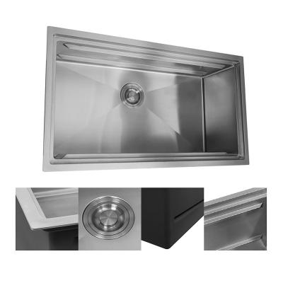 China Without Faucet China Factory Stainless Steel Kitchen Sink Desgin Wholesale Custom Modern Kitchen Sinks Drain for sale