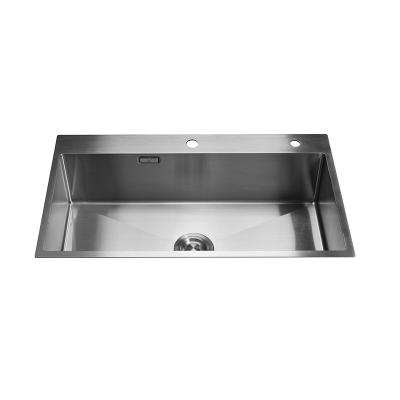 China Without Faucet 2021 High Quality Thicken Morden Sink 304 Stainless Steel With Deep Faucet Kitchen Sinks for sale