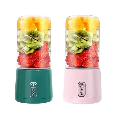 China Durable Custom 4 Blades Juice Mixer Machine Plastic Portable Fruit Juice Cup Usb Personal Mini Juicer Blenders for sale