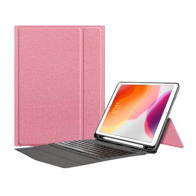 China Built-in pen tray keyboard case for ipad 10.2 built-in keyboard cover 2020 through 2019 for ipad 7 generation 8. for sale