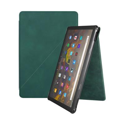 China Perfect Origami Protective Case For All-New Fire HD 10 /10 Plus 2021 Slim Folding Stand Capa de funda factory wholesales for sale