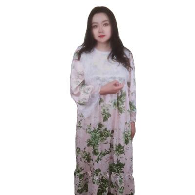 China 2023 Summer QUICK DRY Silk Lace Spliced ​​Fragmented Home Dress for sale