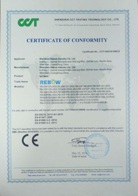 CE - Shenzhen Rebow Technology Co., Ltd.