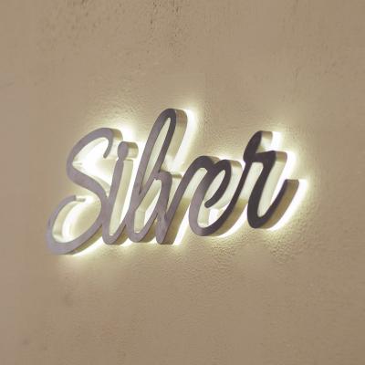 China Buildings Rebow Dropshipping Customized Led Backlit Channel Letter Sign 3D Metal Channel Letter Store Sign for sale