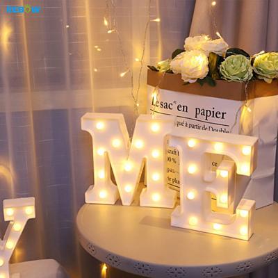 China Buildings Wholesale Custom Battery Marquee Letter Number Letter Light For Wedding Birthday Party Decoration for sale