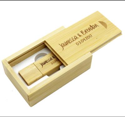 China Wooden Stick UDisk 4Gb 8Gb 16Gb 32Gb Pen Drive With Box Logo Memory Wooden Usb Flash Drive Gift Customer Wedding for sale