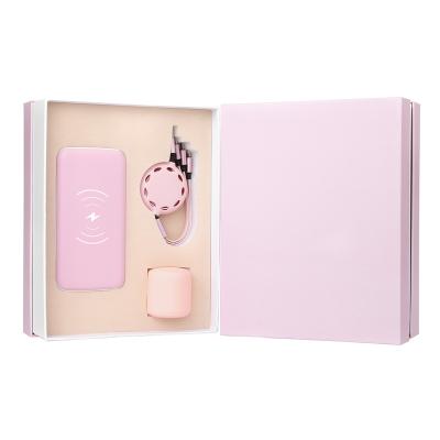 China Wireless Promotional Gift Sets Luxury Speaker Business Corporate Women Men Gift Sets Valentine Advertising Promotion Power Bank for sale