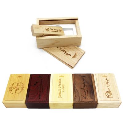 China New Wooden USB Wooden Stick Customized Logo Memory Flash Drive 8GB 16GB 32GB 64GB 128GB 2561GB for sale